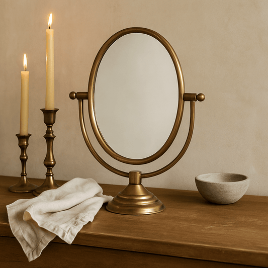 Austine Framed Mirror on Stand