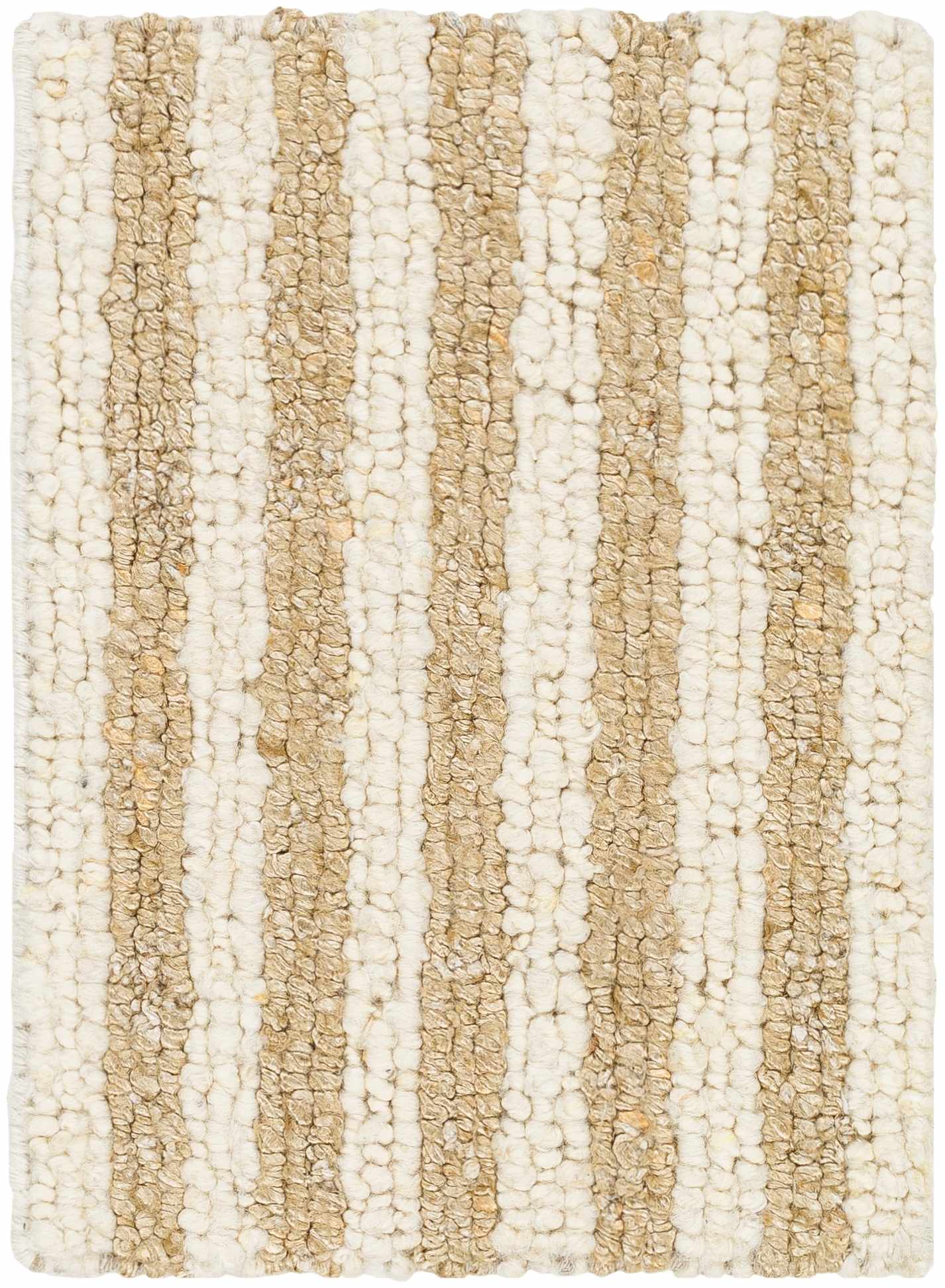 The Ivory Stripe Hand Woven Rug