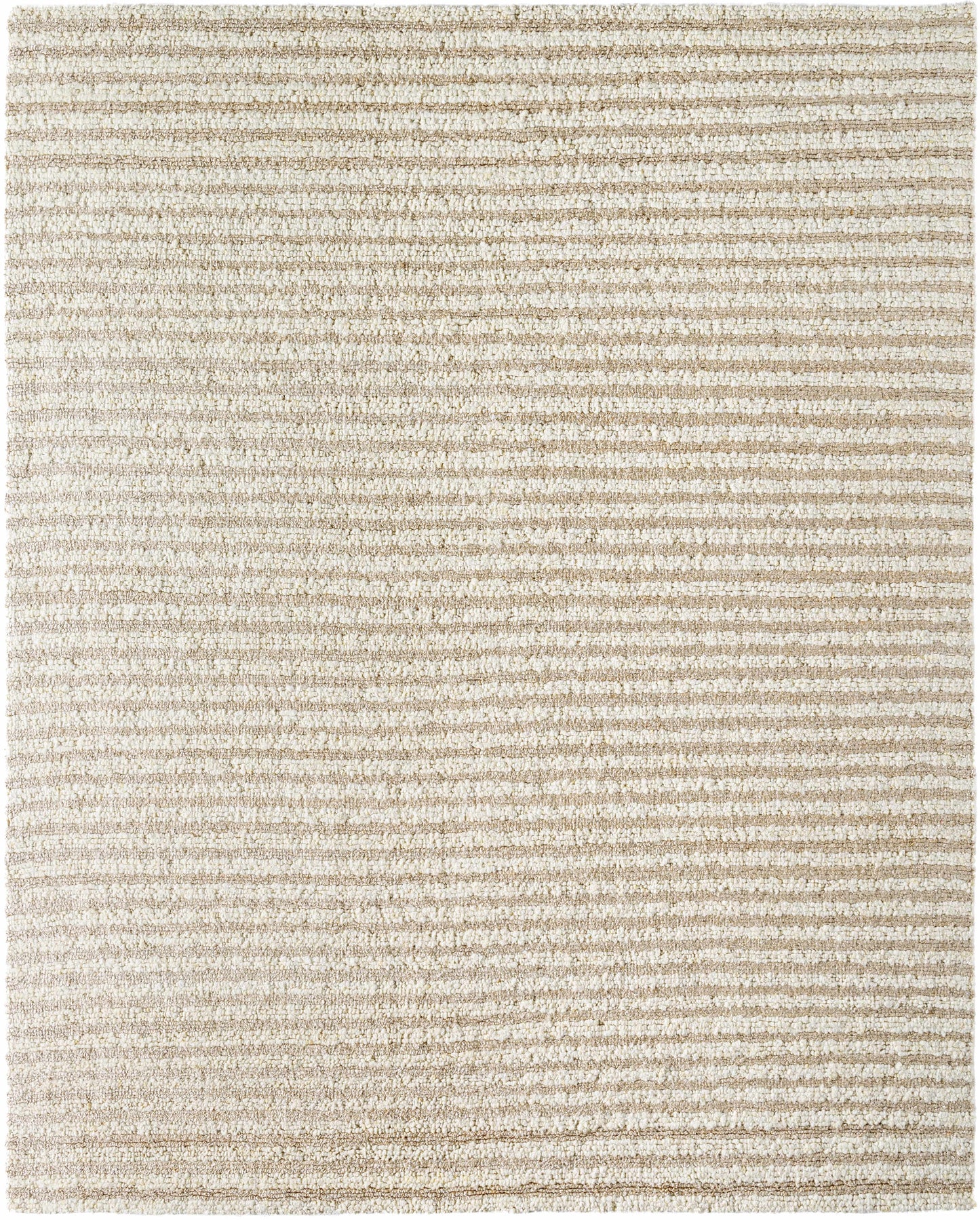 The Ivory Stripe Hand Woven Rug