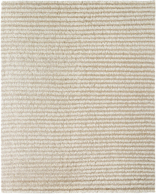 The Ivory Stripe Hand Woven Rug