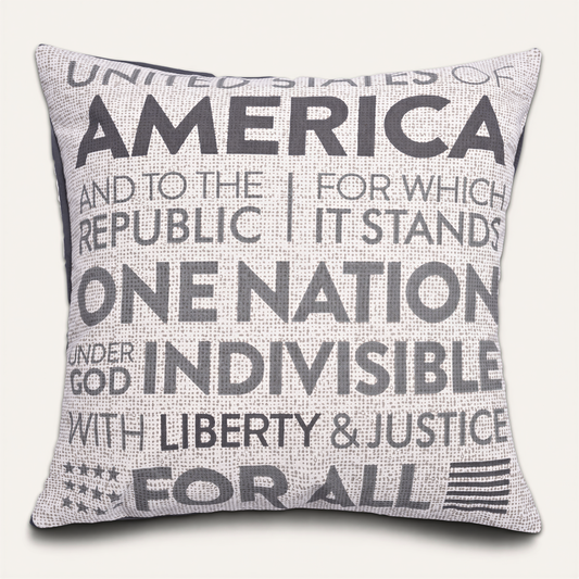 Patriotic Throw Pillow - USA Pillow Cover 18x18