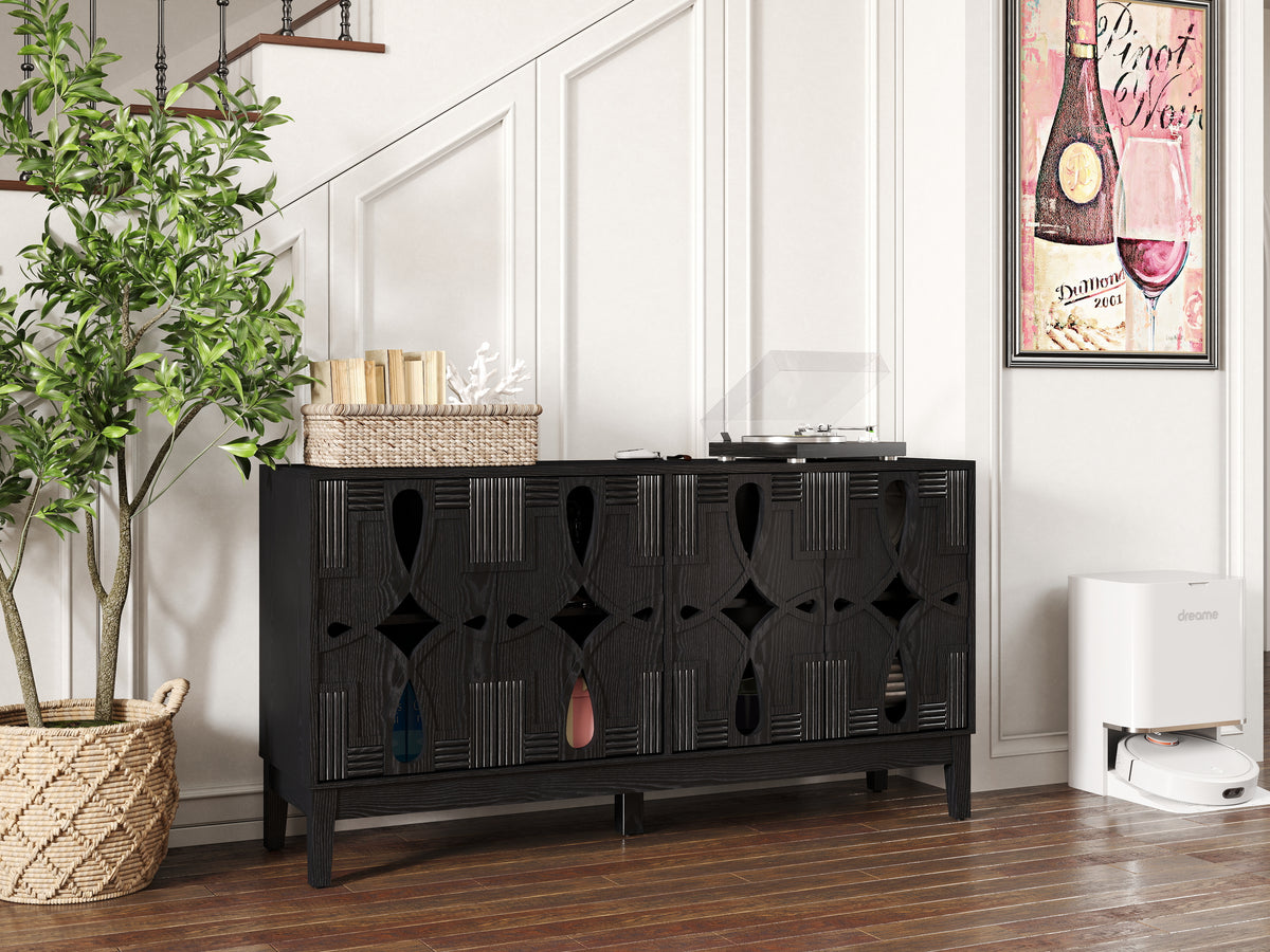 Mid Century Modern Sideboard Buffet Cabinet with Storage | 60.5"
