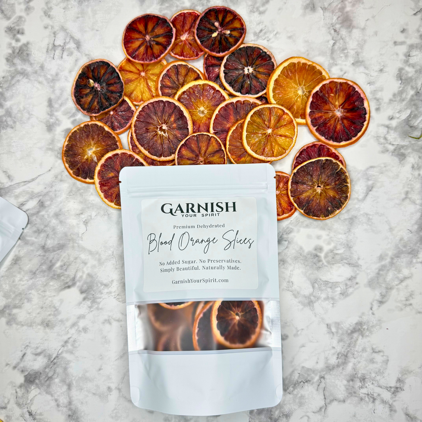 Dehydrated Blood Orange Slices | Dried Blood Oranges for Bar & Decor