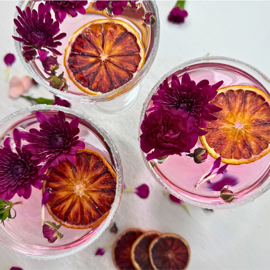 Dehydrated Blood Orange Slices | Dried Blood Oranges for Bar & Decor