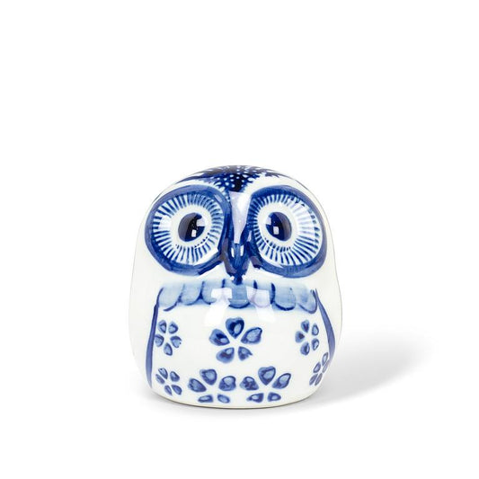 Blue & White Porcelain Owl