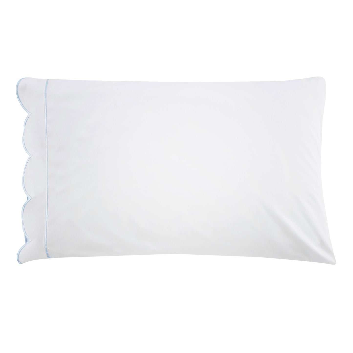 Scallop Frame Embroidered Cotton Sheet Set