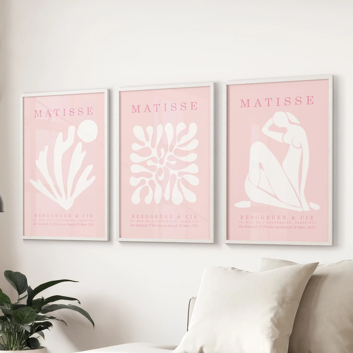 Pink Matisse Cutouts Wall Art