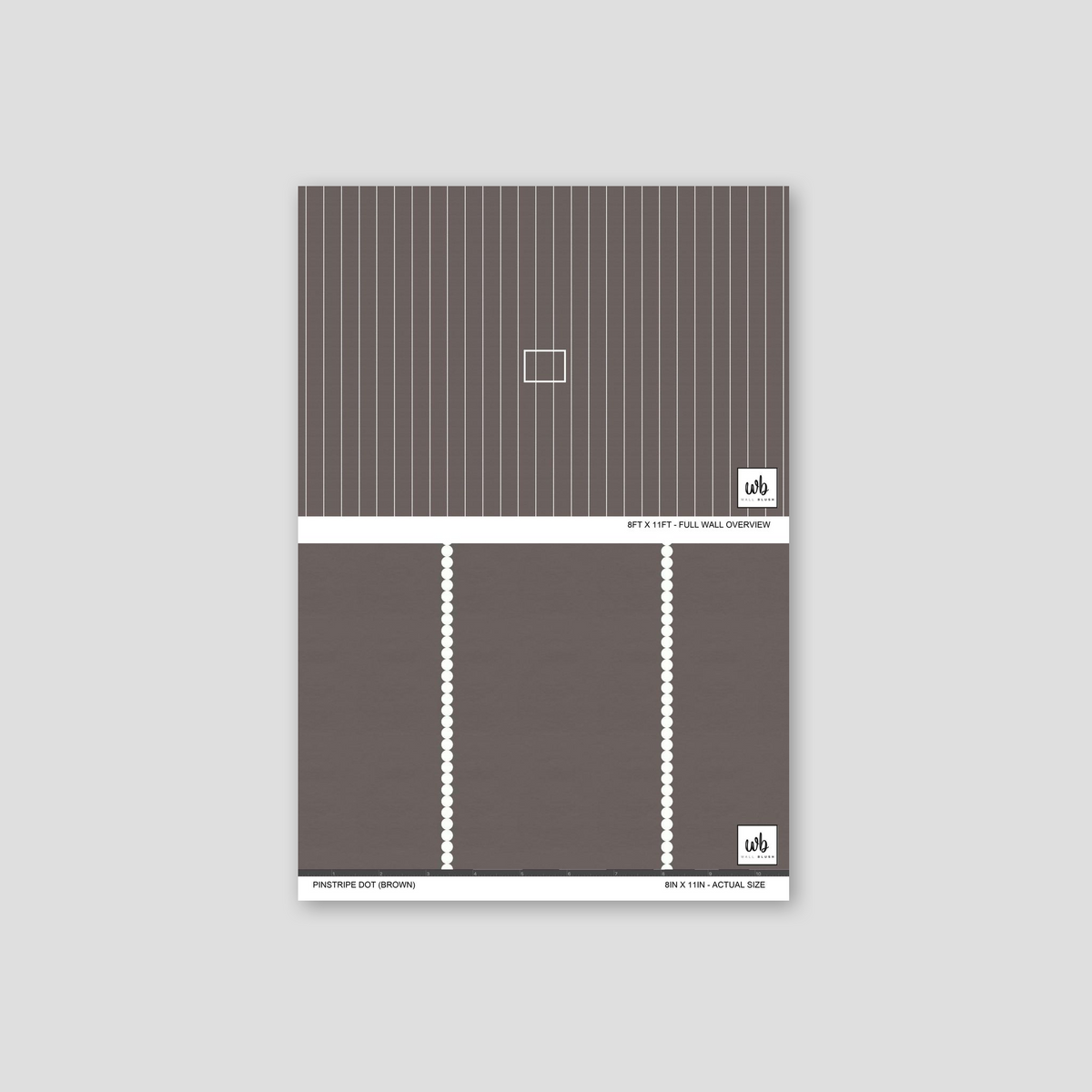 Pinstripe Dot (Brown) Wallpaper