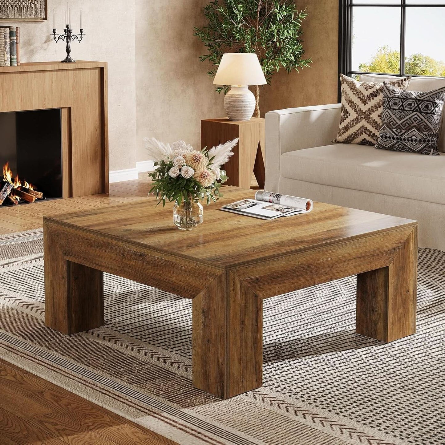 French Farmhouse Rustic Coffee Table