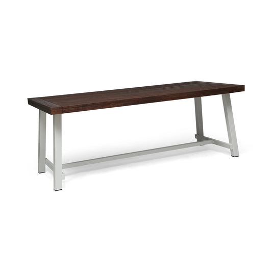 Equilibrium Outdoor Dining Table with Slat Top