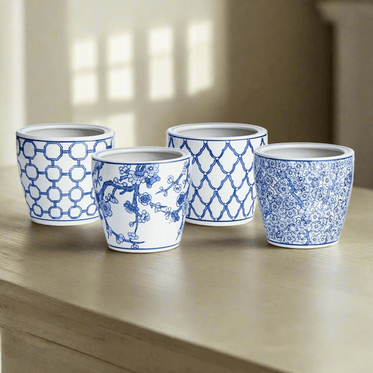 Chinoiserie Bleu & White Pots