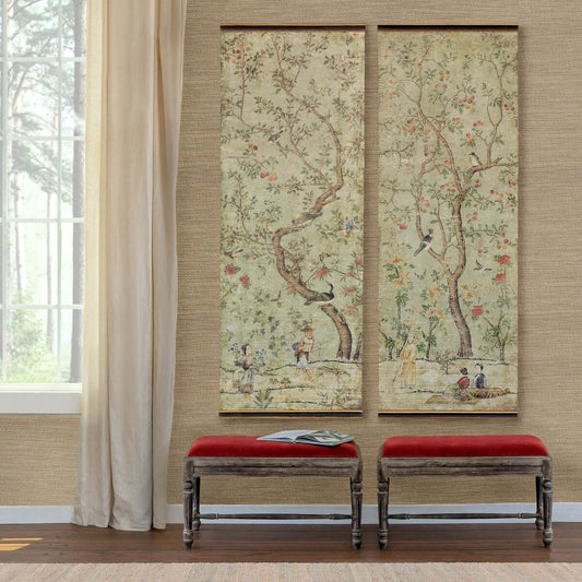 Chinoiserie Silk Screen Wall Set