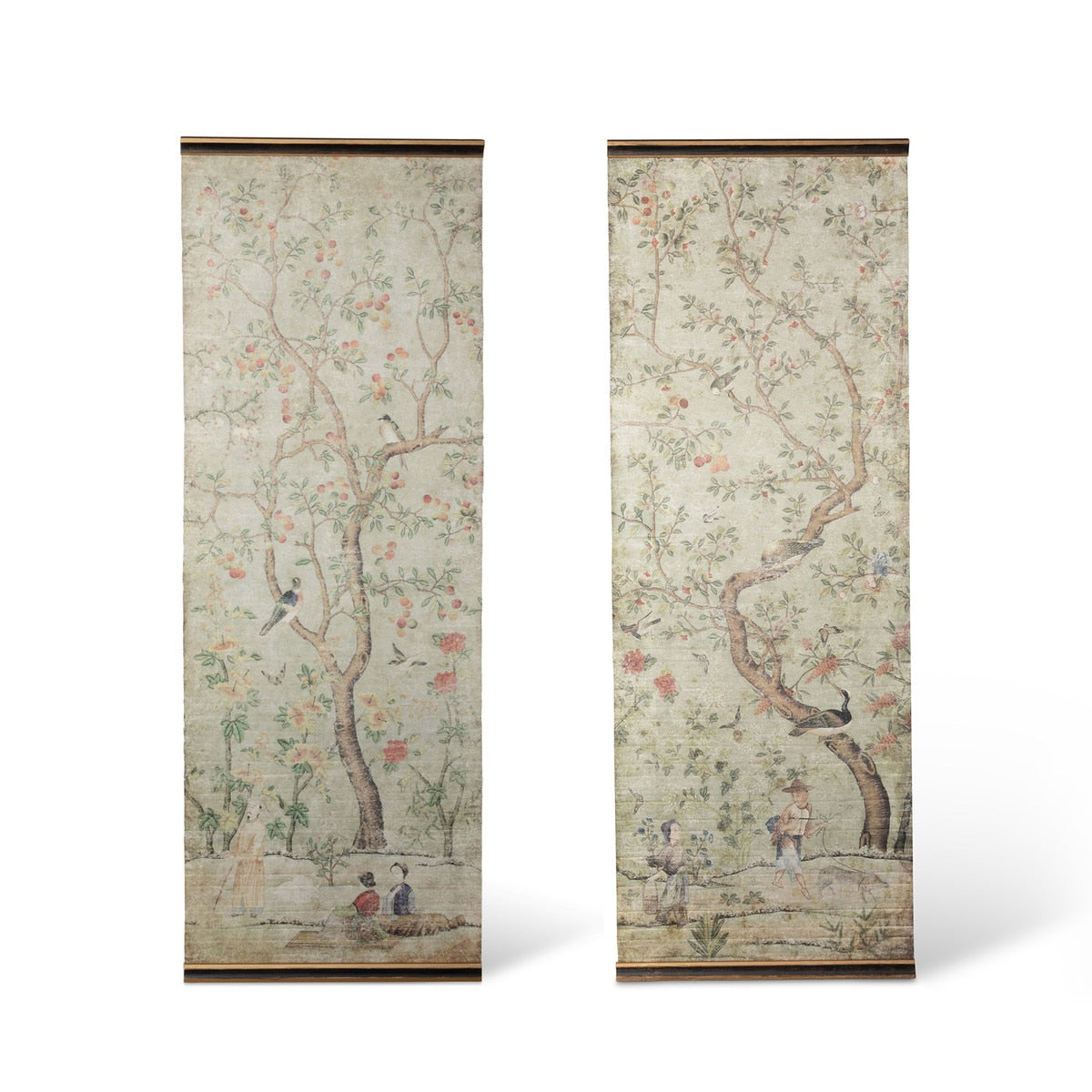 Chinoiserie Silk Screen Wall Set