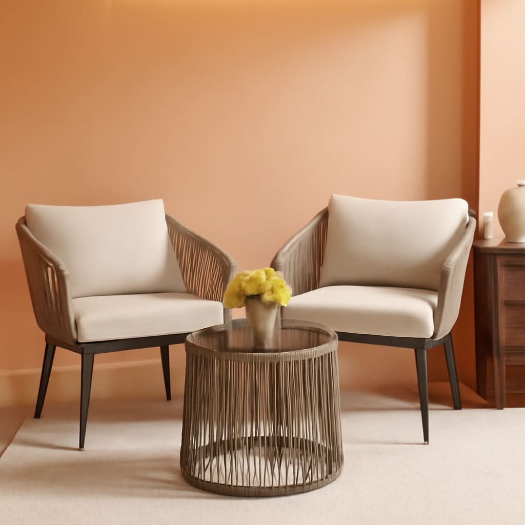Rattan Bistro Conversation Set