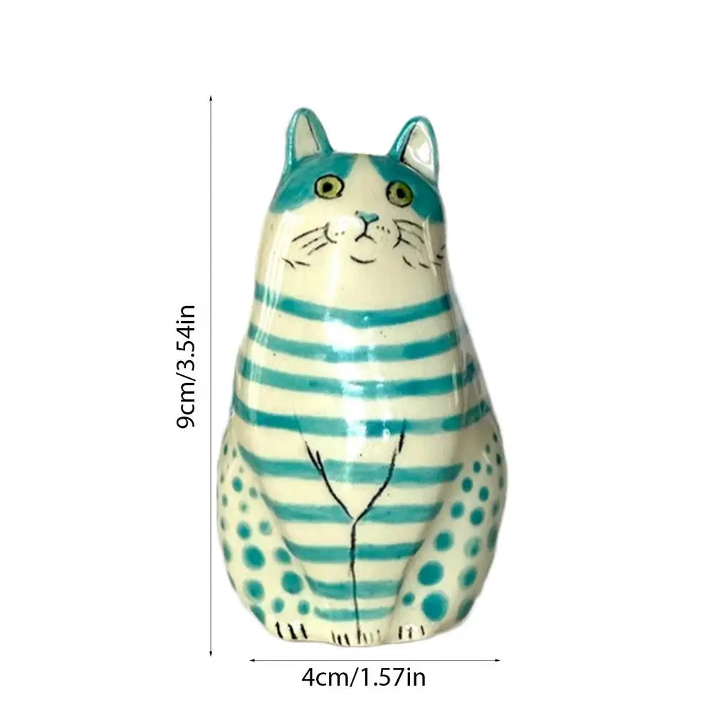 Polka Dot Cat Bud Vase by DecorBites™