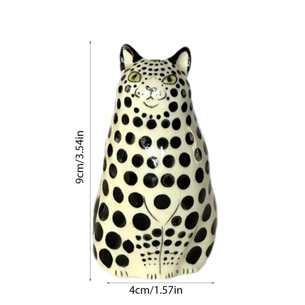 Polka Dot Cat Bud Vase by DecorBites™