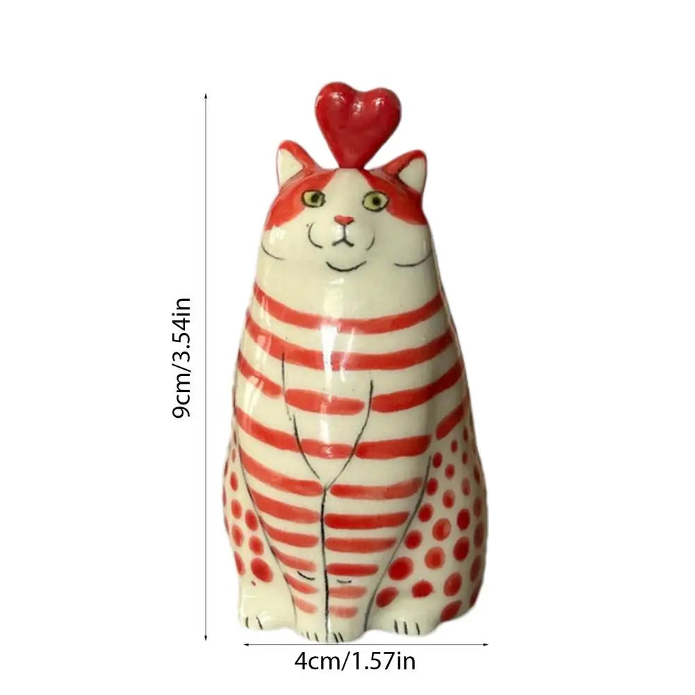 Polka Dot Cat Bud Vase by DecorBites™