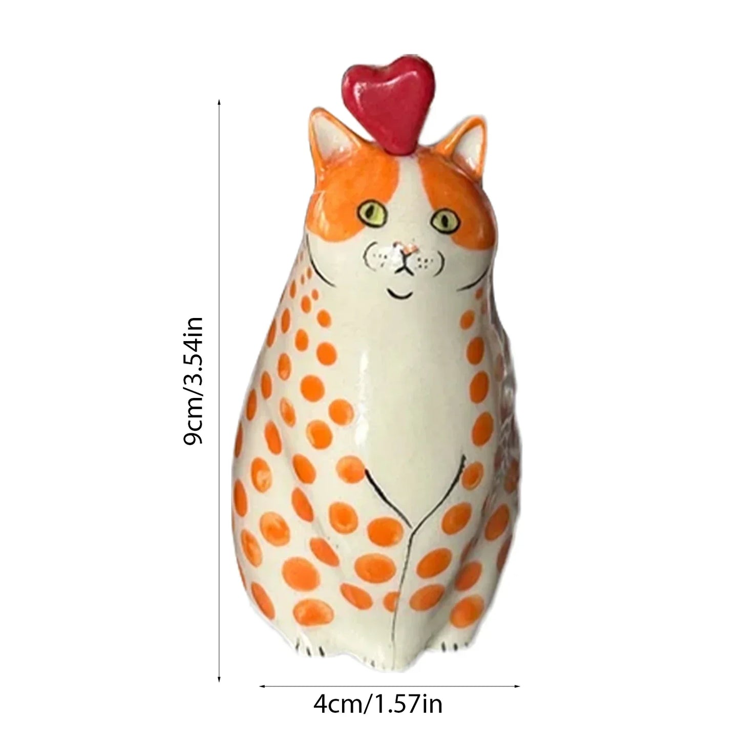 Polka Dot Cat Bud Vase by DecorBites™