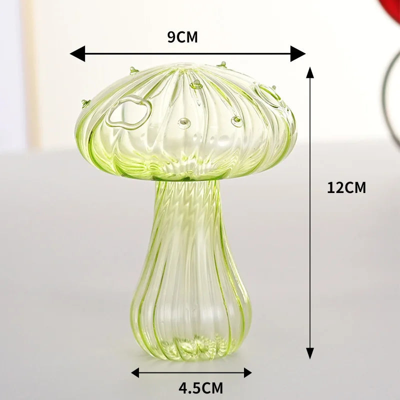 Glass Mushroom Aromatherapy Vase by DecorBites™