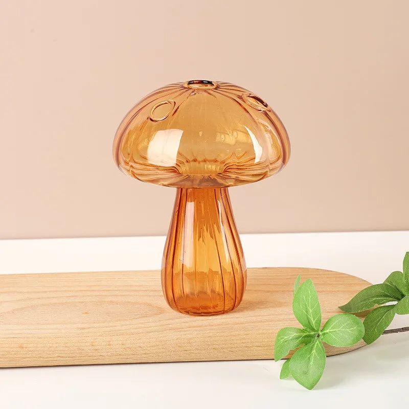 Glass Mushroom Aromatherapy Vase by DecorBites™
