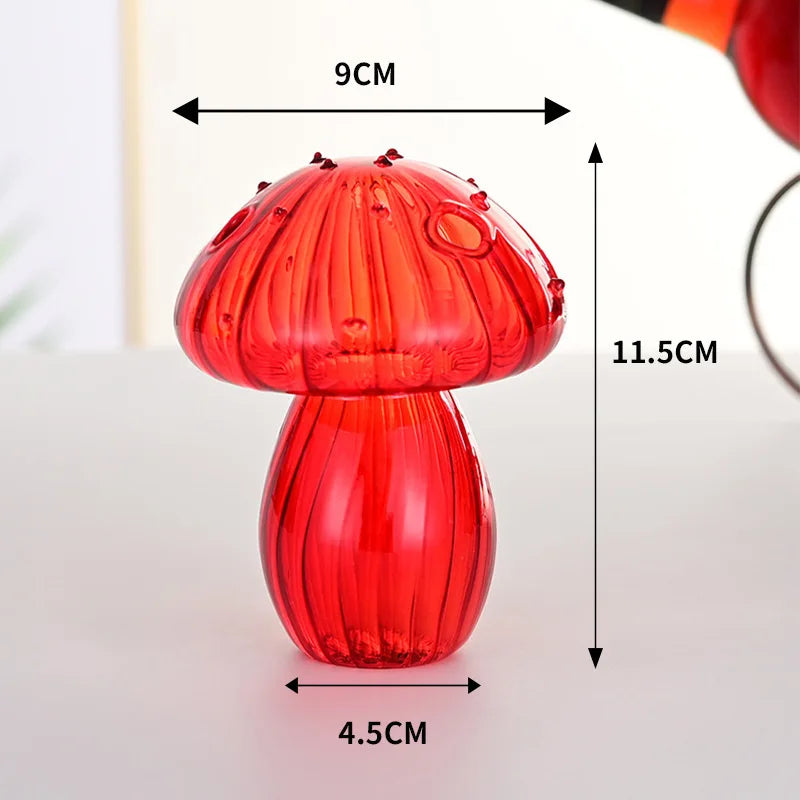 Glass Mushroom Aromatherapy Vase by DecorBites™