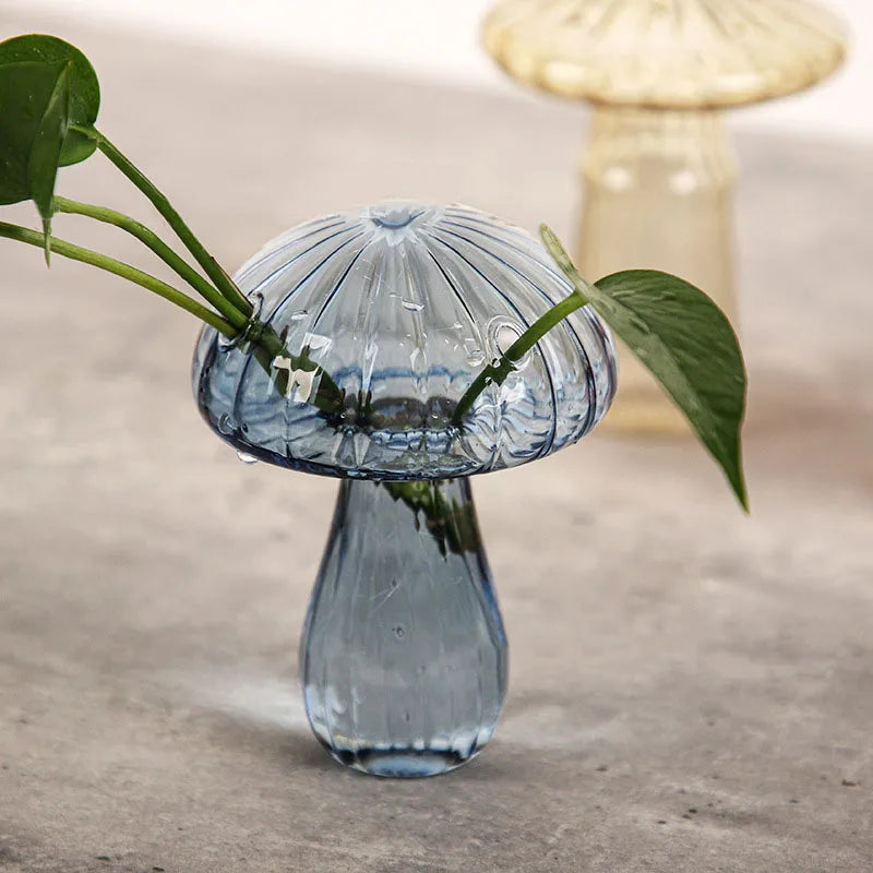 Glass Mushroom Aromatherapy Vase by DecorBites™
