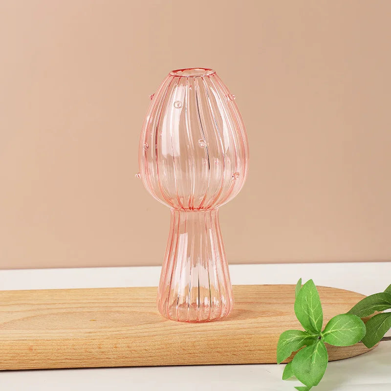 Glass Mushroom Aromatherapy Vase by DecorBites™