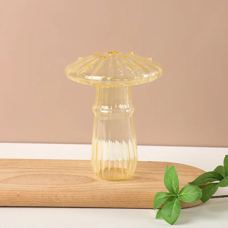 Glass Mushroom Aromatherapy Vase by DecorBites™