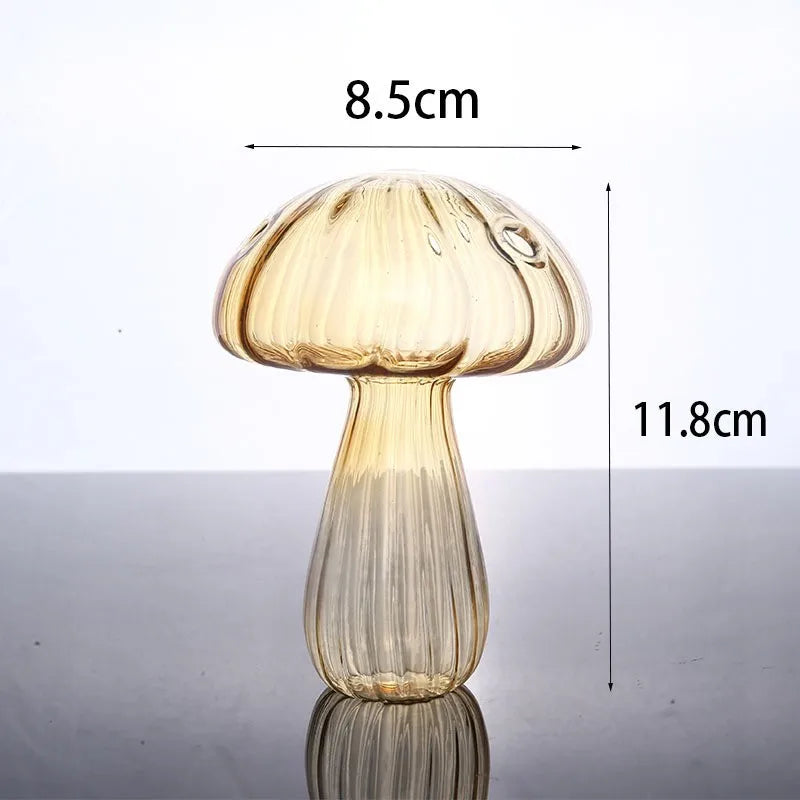 Glass Mushroom Aromatherapy Vase by DecorBites™