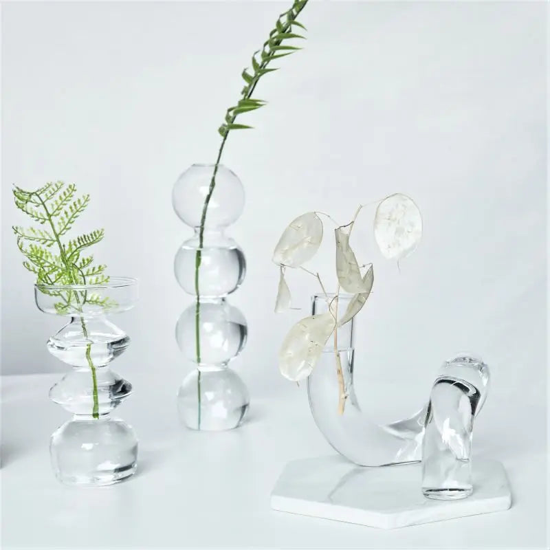 Modern Nordic Glass Vases by DecorBites™