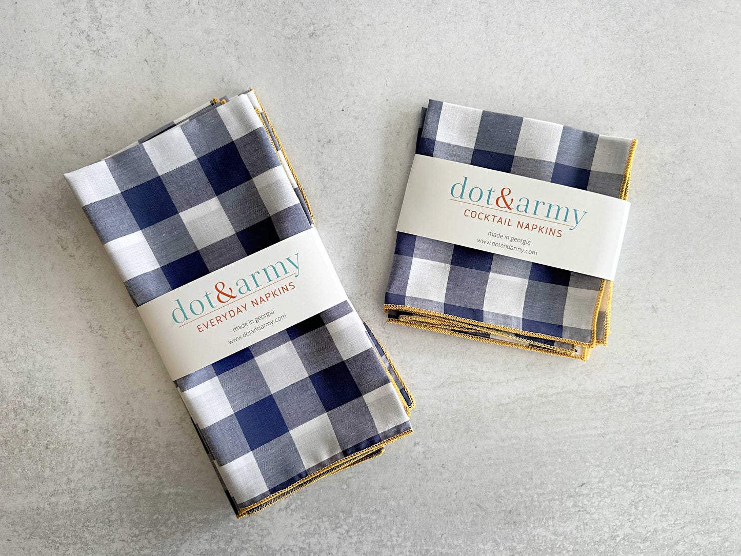 Bistro Buffalo Check Cloth Napkins
