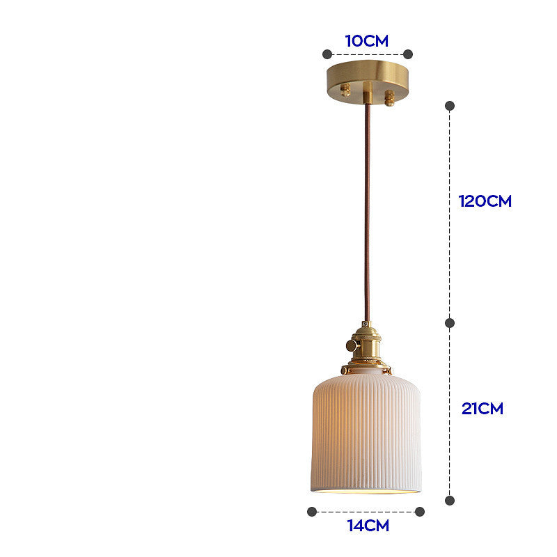 Nordic-Japanese Simple Porcelain Chandelier