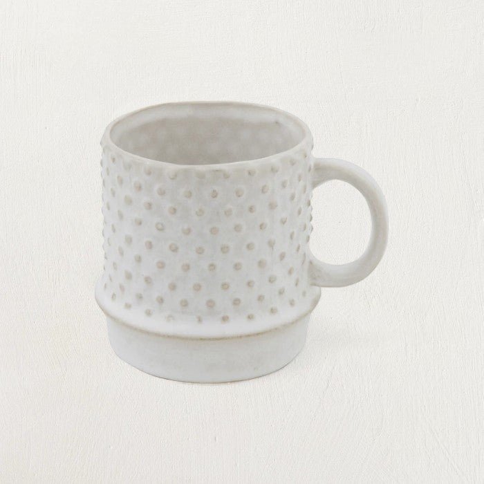 Delia Stoneware Mug with Hobnail Pattern