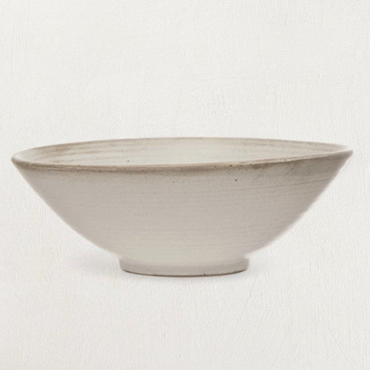 Pietra White Matte Stoneware Glazed Bowl