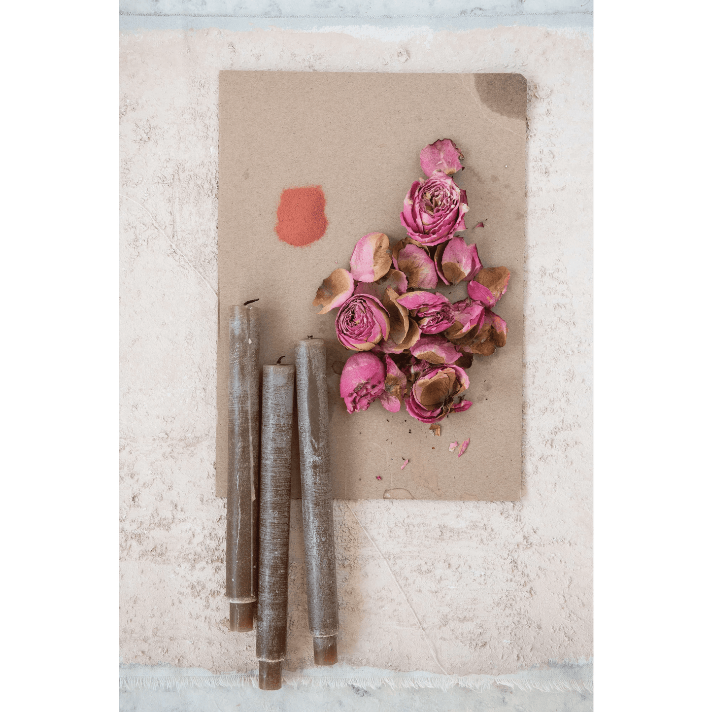 Tressa Unscented Tapered Candles, Set of 2