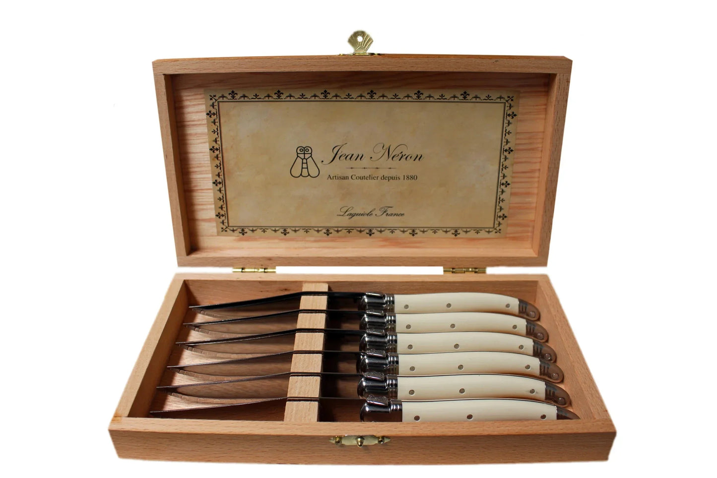 Laguiole Ivory Knives Cutlery Set in Presentation Box