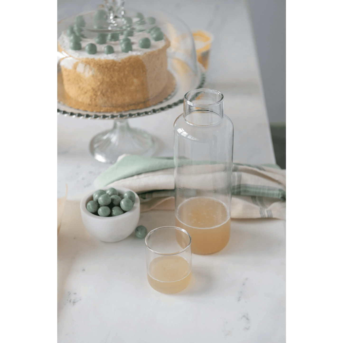Recycled Glass Decanter & Drinking Glass