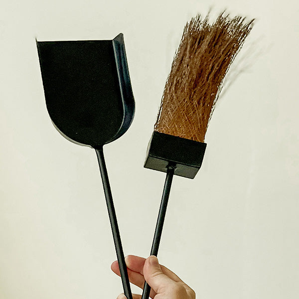 Black Iron Fireplace Tool Set