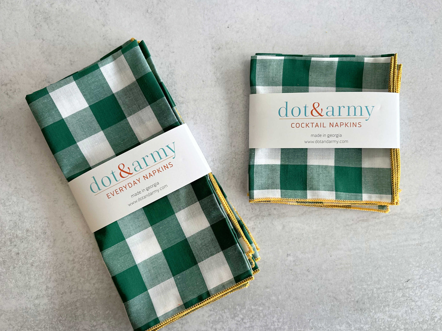 Bistro Buffalo Check Cloth Napkins