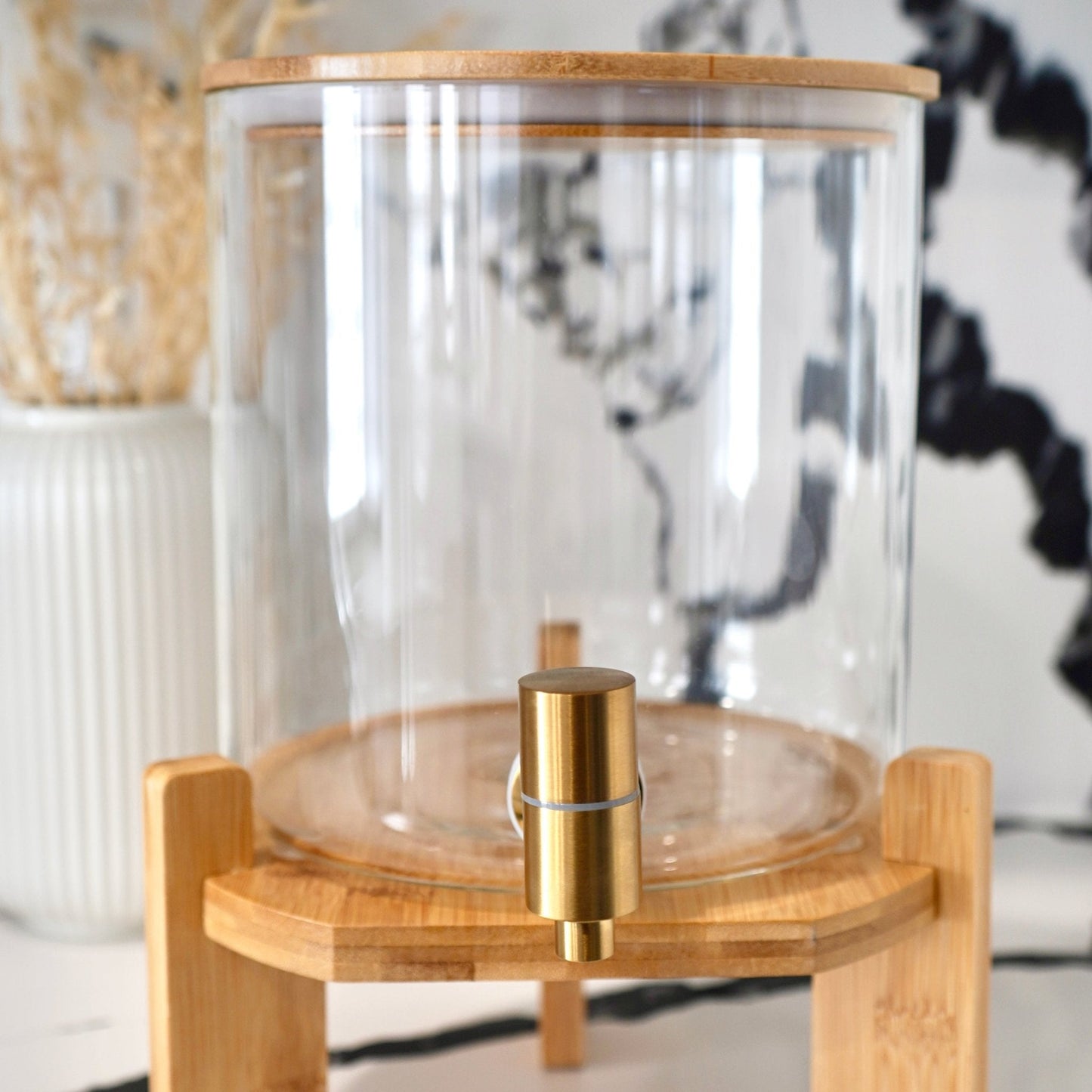 Elodie Glass Drink Dispenser + Stand