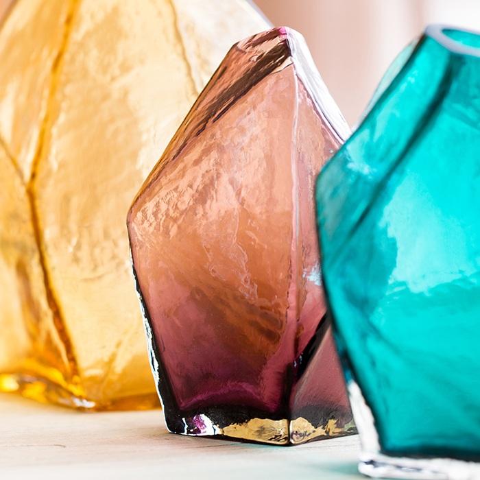 Hand Blown Jewel Glass Vase