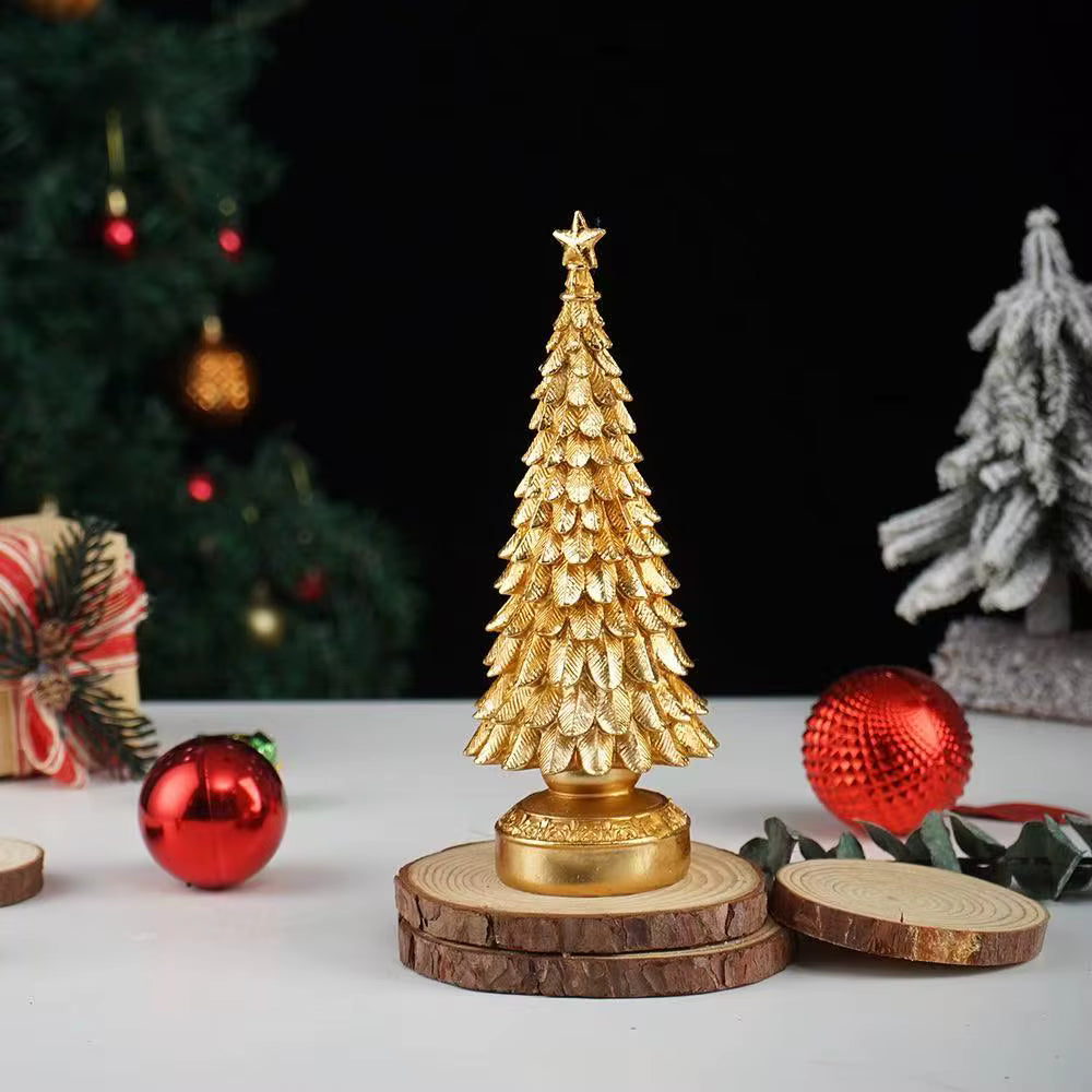 Tabletop Resin Christmas Tree Figurine