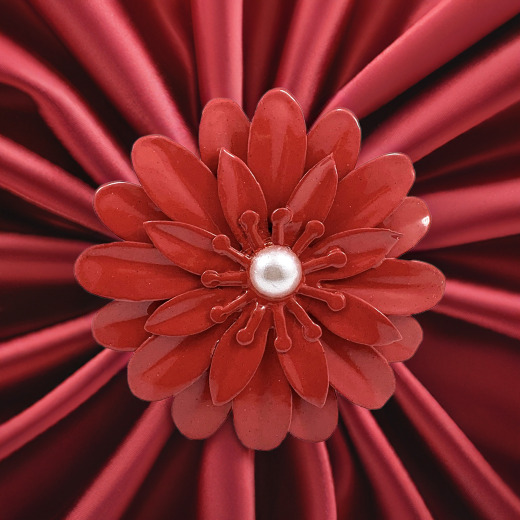 Vibhsa Red Floral Napkin Rings