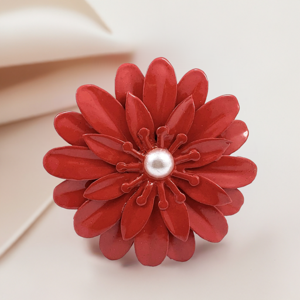 Vibhsa Red Floral Napkin Rings