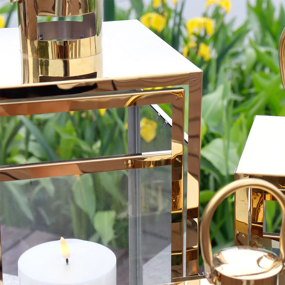 Gold Era Stainless Steel Lantern