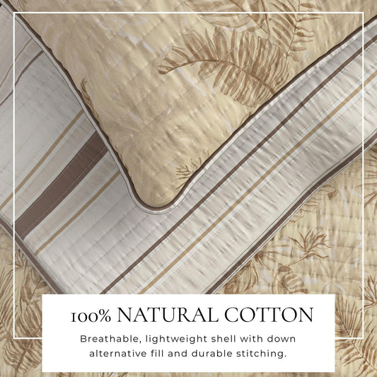 Mendocino Floral Printed Cotton Quilt Set