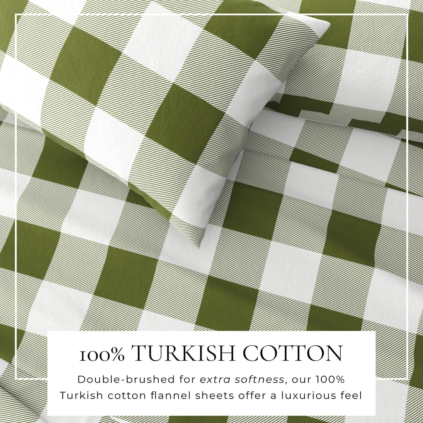 Belle Collection Turkish Cotton Flannel Sheet