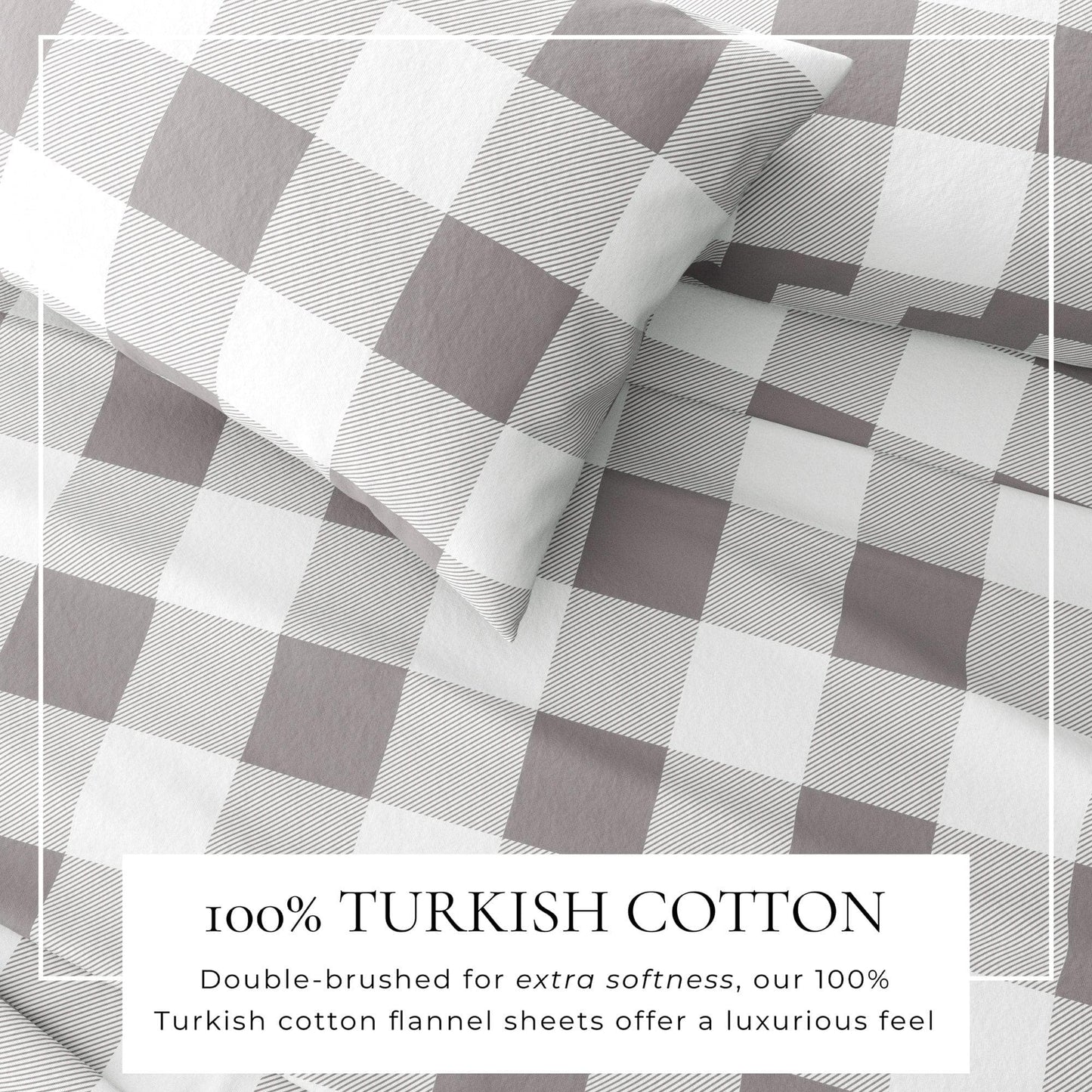 Belle Collection Turkish Cotton Flannel Sheet