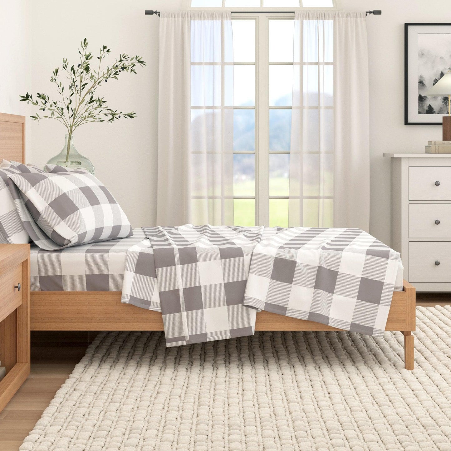 Belle Collection Turkish Cotton Flannel Sheet