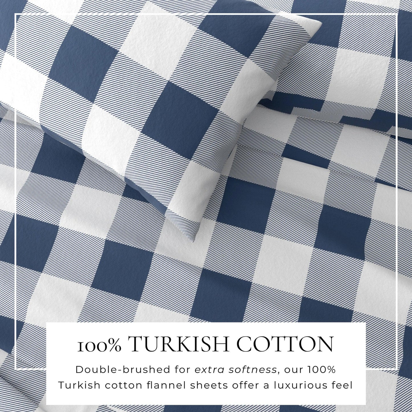 Belle Collection Turkish Cotton Flannel Sheet